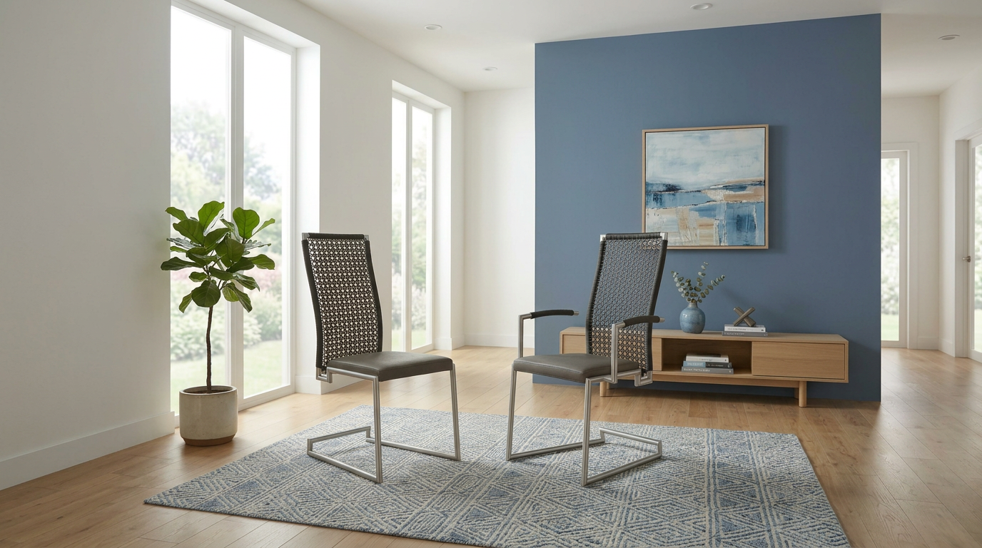 Leon Freischwinger Ambiente Serie Edelstahl komfortabel