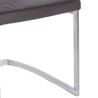 Okazi Freischwinger Karlsruhe R Ambiente mit Armlehne cafe/dunkelbraun