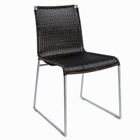 Okazi Kufenstuhl Breno Outdoor schwarz