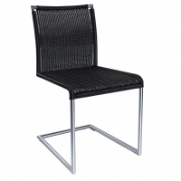 Okazi Freischwinger Schelklingen Outdoor Geflecht schwarz