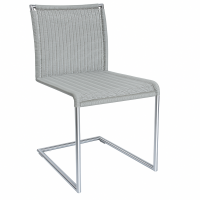 Okazi Freischwinger Schelklingen Outdoor Geflecht grau