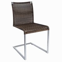 Okazi Freischwinger Schelklingen Outdoor Geflecht nuß