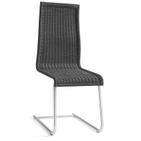 Okazi Freischwinger Tuttlingen Outdoor Geflecht grau