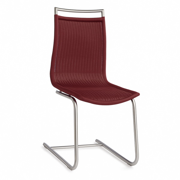 Okazi Freischwinger Tübingen Outdoor Geflecht rubin